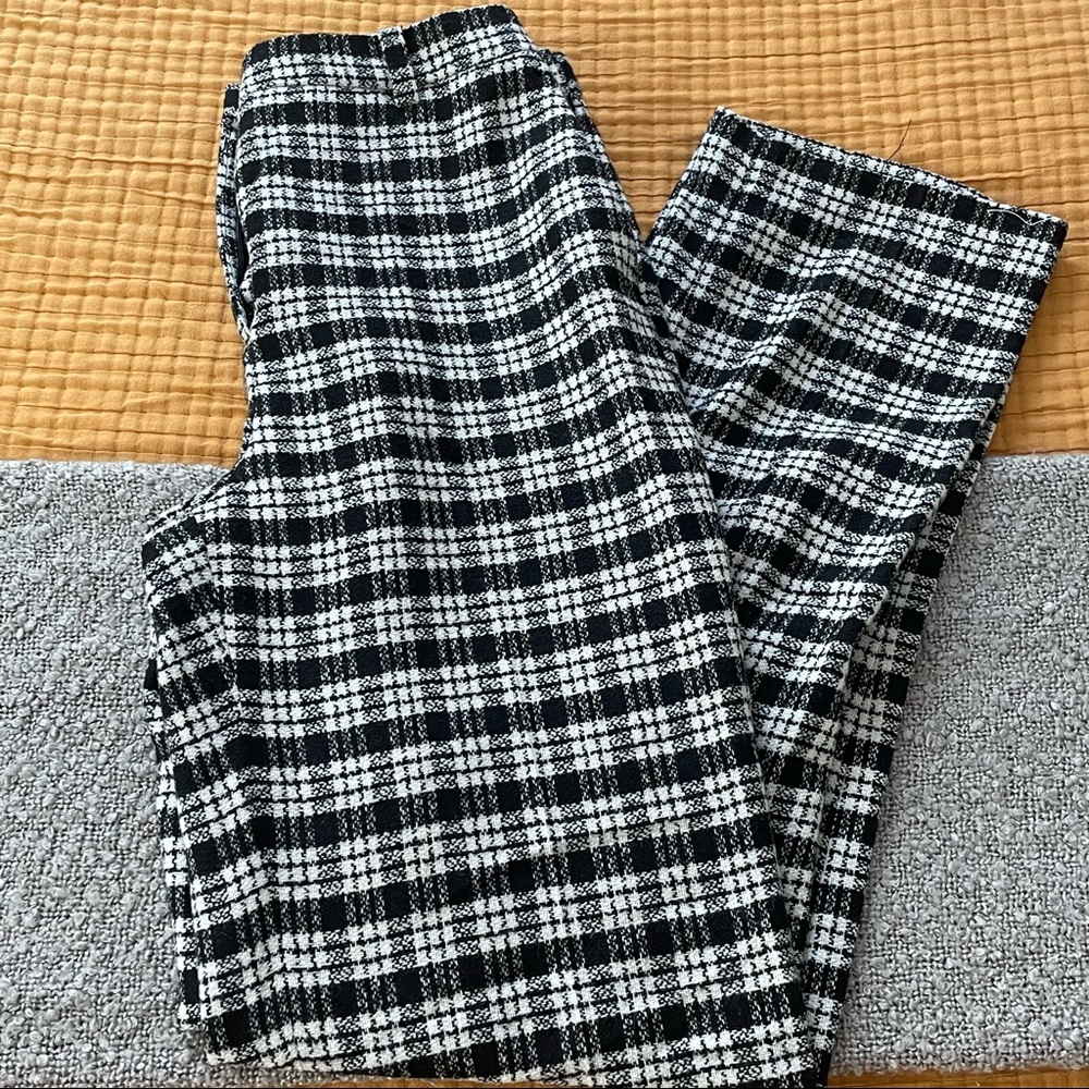 Zara Basic, B&W, Dress Pants, Full Length, Straight Leg, Size XS, Worn Once